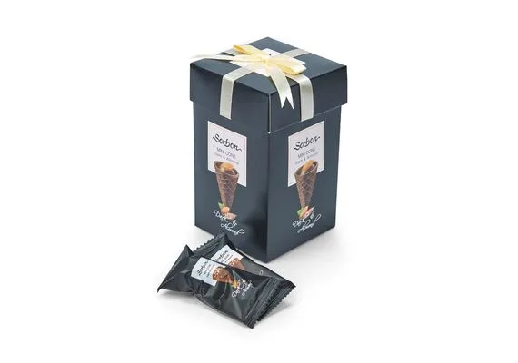Конфеты Sorbon Мини-рожки «Миндаль и воздушные зёрна» 200 г