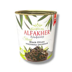 Маслины резаные б/к ALFAKHER 3100мл, ж/б, Египет