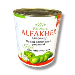 Перец халапеньо резаный "ALFAKHER" ж/б 3100мл