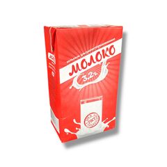 Молоко ультр.  "Красное" 3,2%  1л*12, упак,