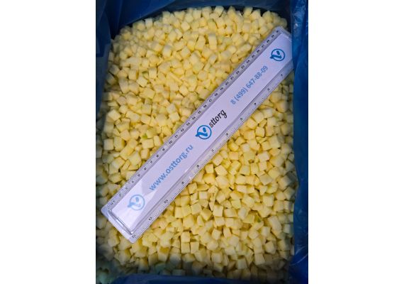 Яблоко кубик быстрозамороженное 10кг/кор. Россия