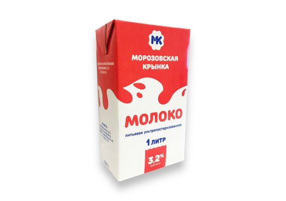 Молоко ультрапаст. Морозовская Крынка 3,2% 1 л