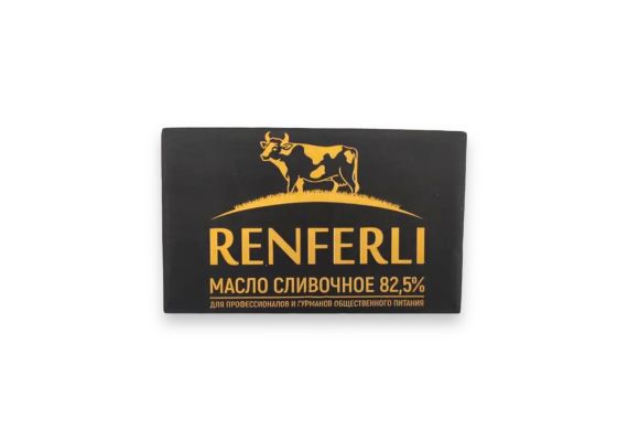 Масло сладко-сливочное несоленое м.д.ж. 82,5%" 400 гр. "Renferly"