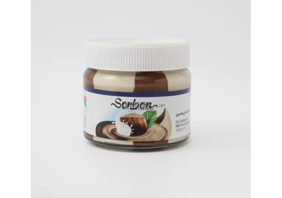 Ореховая паста Sorbon с темным и белым шоколадом 300 г (Иран)