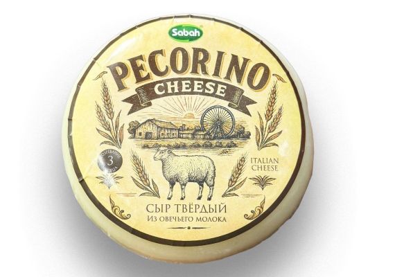 Сыр твердый из овечьего молока "Pecorino" Sabah 46%, круг ~2,3кг
