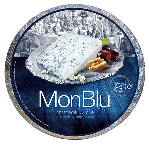 Сыр  с голубой плесенью 50% Монт Блю (~2,7 кг) круг