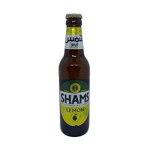 Пивной напиток безалкогольный "SHAMS", Лимон, ст. / бут., 320 мл (12 шт. / кор.)