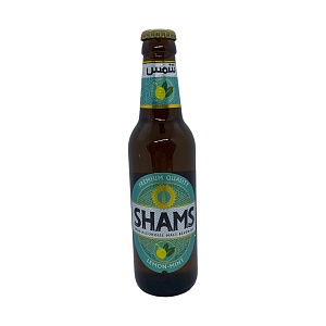 Пивной напиток безалкогольный "SHAMS", Лимон и мята, ст. / бут., 320 мл