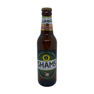 Пиво крафтовое безалкогольное "SHAMS", солод., Персик, ст. / бут., 320 мл