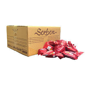 Конфеты Sorbon Мини-рожки хрустящий с какаосодержащей начинкой: «Фундук», 1.5 кг