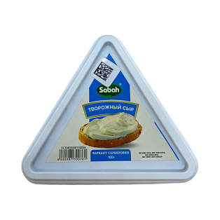 Сыр " Творожный  69%" в упаковке 100г ТM SABAH, ИРАН